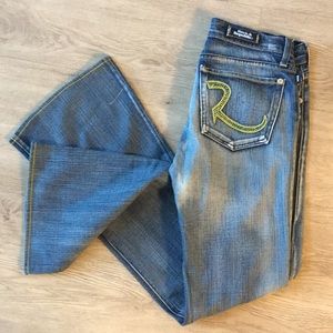 Rock & Republic Flared Embellished Jeans